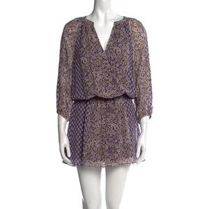 Joie Purple Patterned Dress